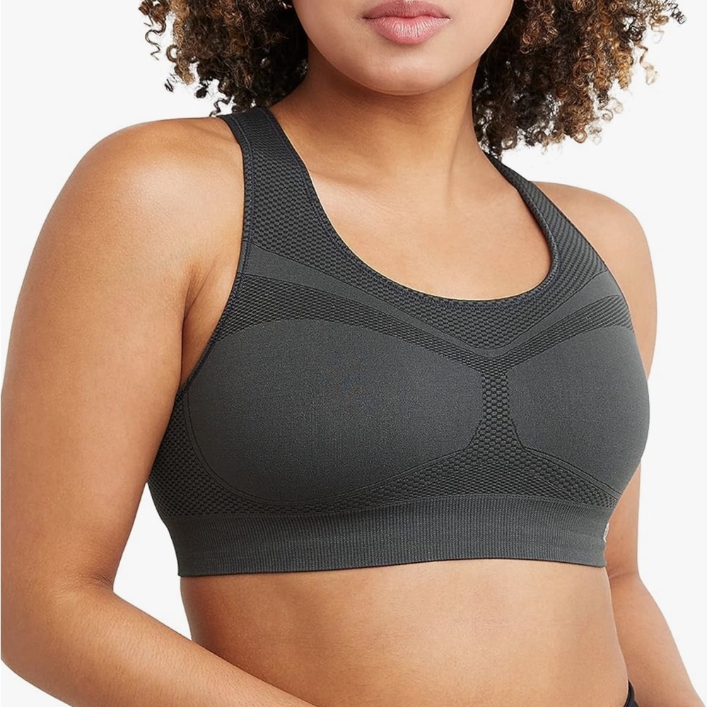 Activewear Champion Sports Bra. Dark Grey.